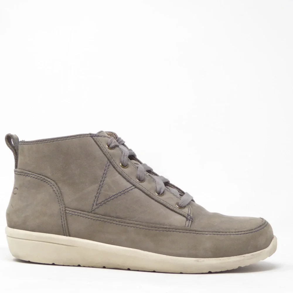 Vionic Womens Shawna Booties Green Nubuck Leather High Top Sneakers 6